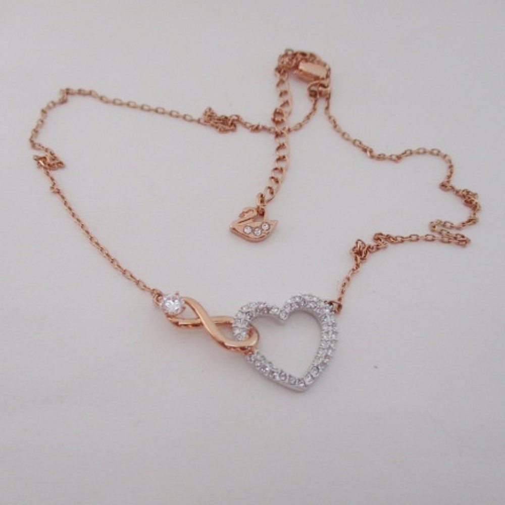 SWAROVSKI - Hyperbola Necklace Infinity and Heart